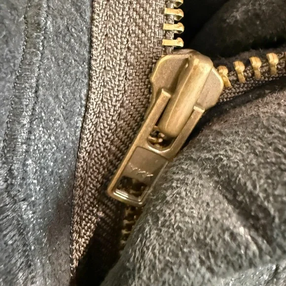 Veda 100% Shearling Leather Fur Moto Jacket Womens Small Motorcycle Designer Zip - Picture 4 of 16